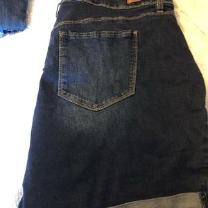Plus size jean shorts